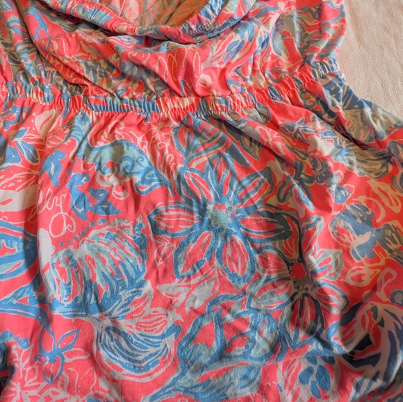 Lilly Pulitzer Windsor Tube Top Mini Dress/Coverup/Top Size Large Summer Siren - Picture 4 of 8
